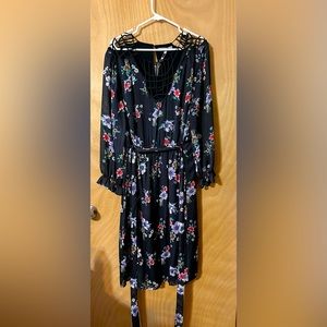 New with tags black with flowers